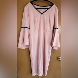 Light Pink Bell Sleeve Dress Size M NY & Co